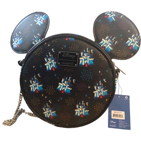New Disney (land) 65th Anniversary Loungefly Mickey Mouse Ears Handbag - Picture 5 of 12
